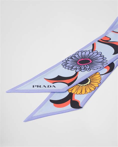 twilly prada|prada silk twill scarf.